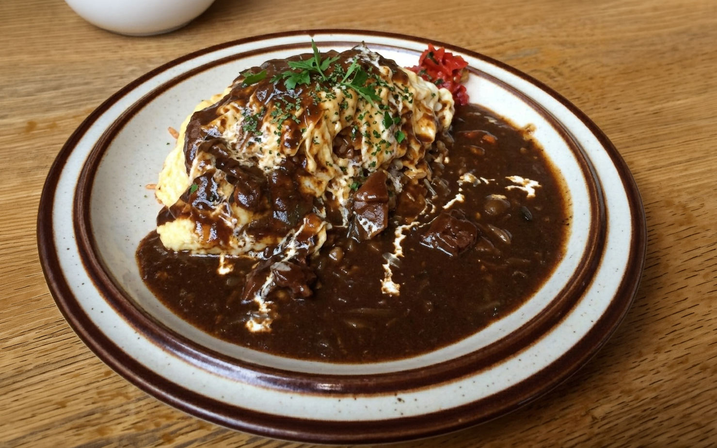 オムカレーの写真